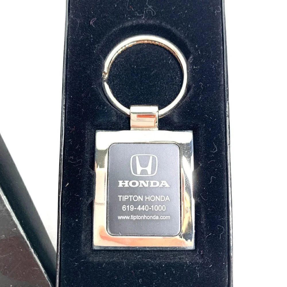 Honda Silver Metal Key Ring In Presentation Box